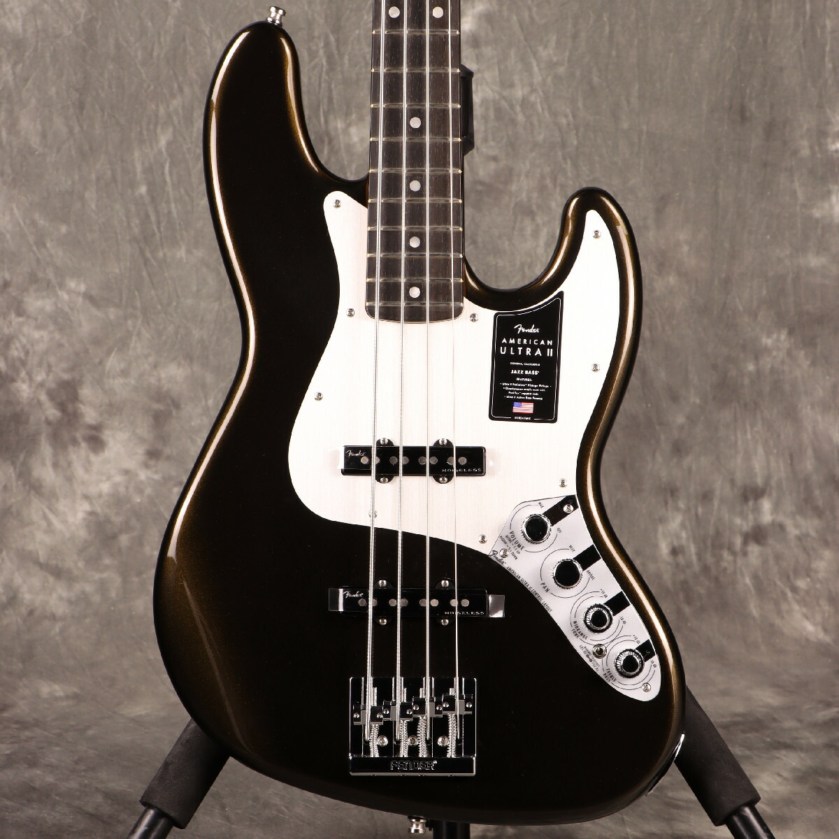 《WEBSHOPクリアランスセール》Fender / American Ultra II Jazz Bass Ebony Fingerboard Texas Tea フェンダー 【4.34kg】[S/N US24006343]《純正マルチツールプレゼント!》【PNG】