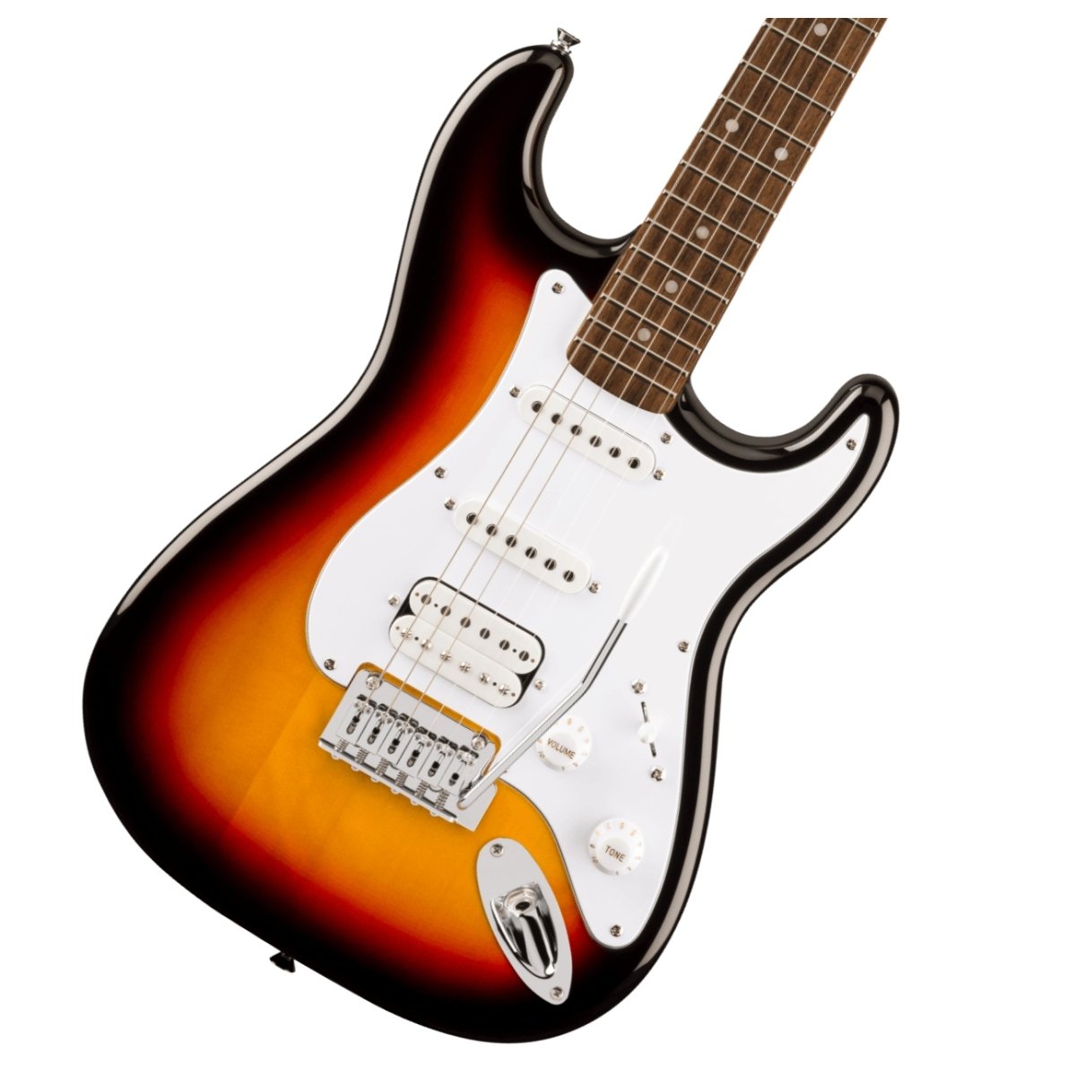 Squier by Fender / Affinity Series Stratocaster Junior HSS Laurel Fingerboard White Pickguard 3-Color Sunburst スクワイヤー【YRK】｜イシバシ楽器　ＷＥＢ　ＳＨＯＰ
