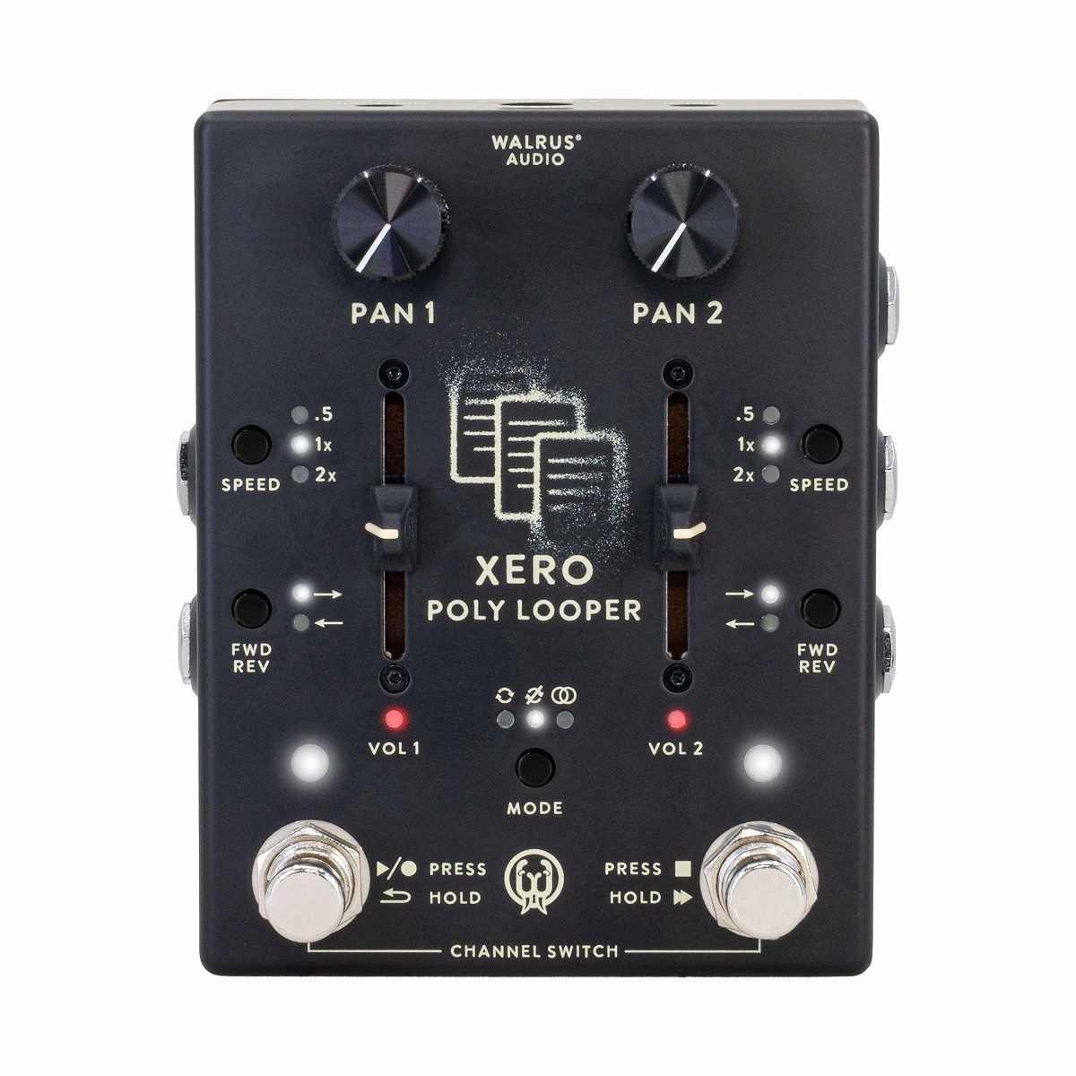 Walrus Audio / Xero Polylooper Black WAL-XPL #B デュアルチャンネルルーパー ウォルラスオーディオ