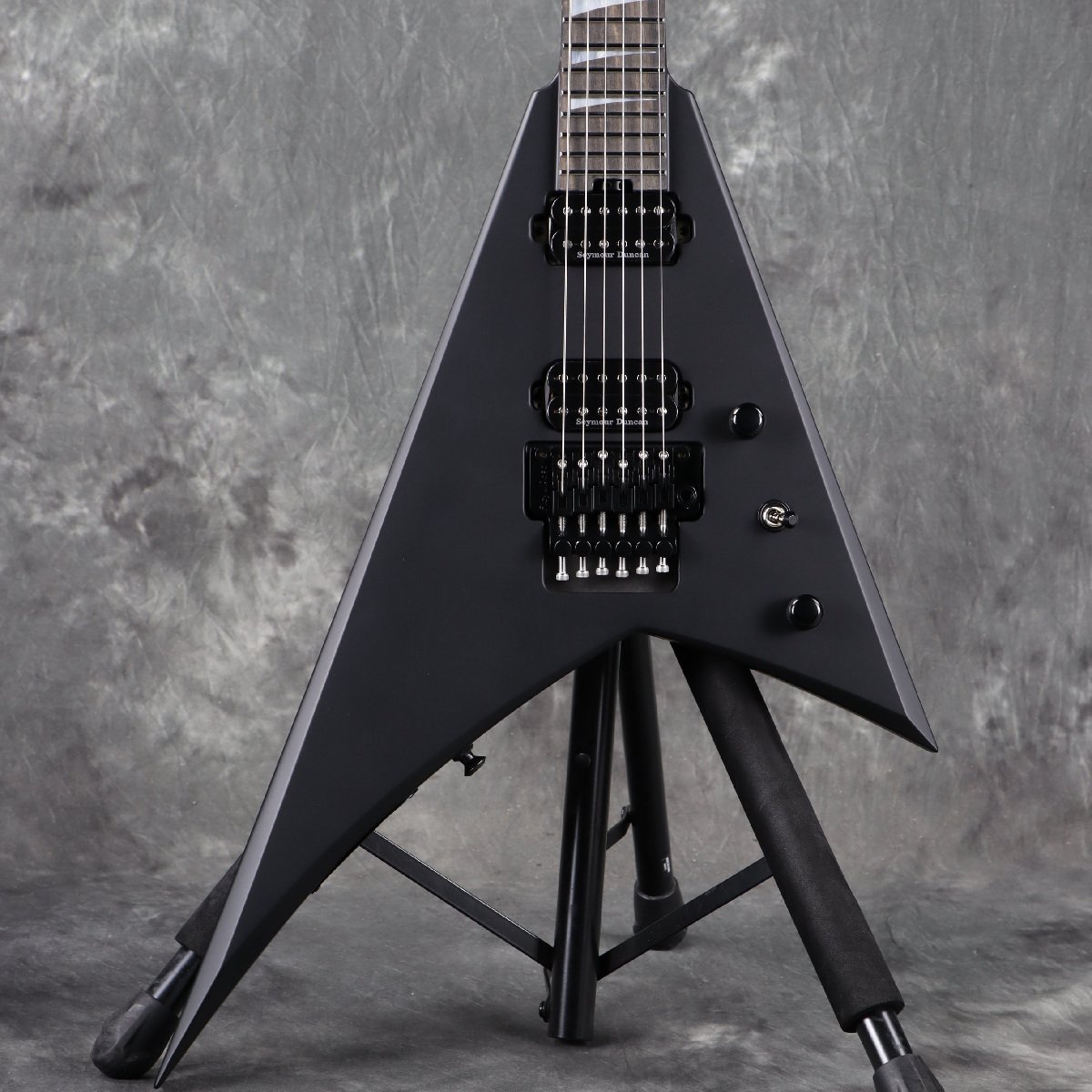 《WEBSHOPクリアランスセール》Jackson USA / American Series Rhoads RR24 Ebony Fingerboard Satin Black ジャクソン [USA製] 【3.56kg/2025年製】[S/N JAS2550216]【PNG】