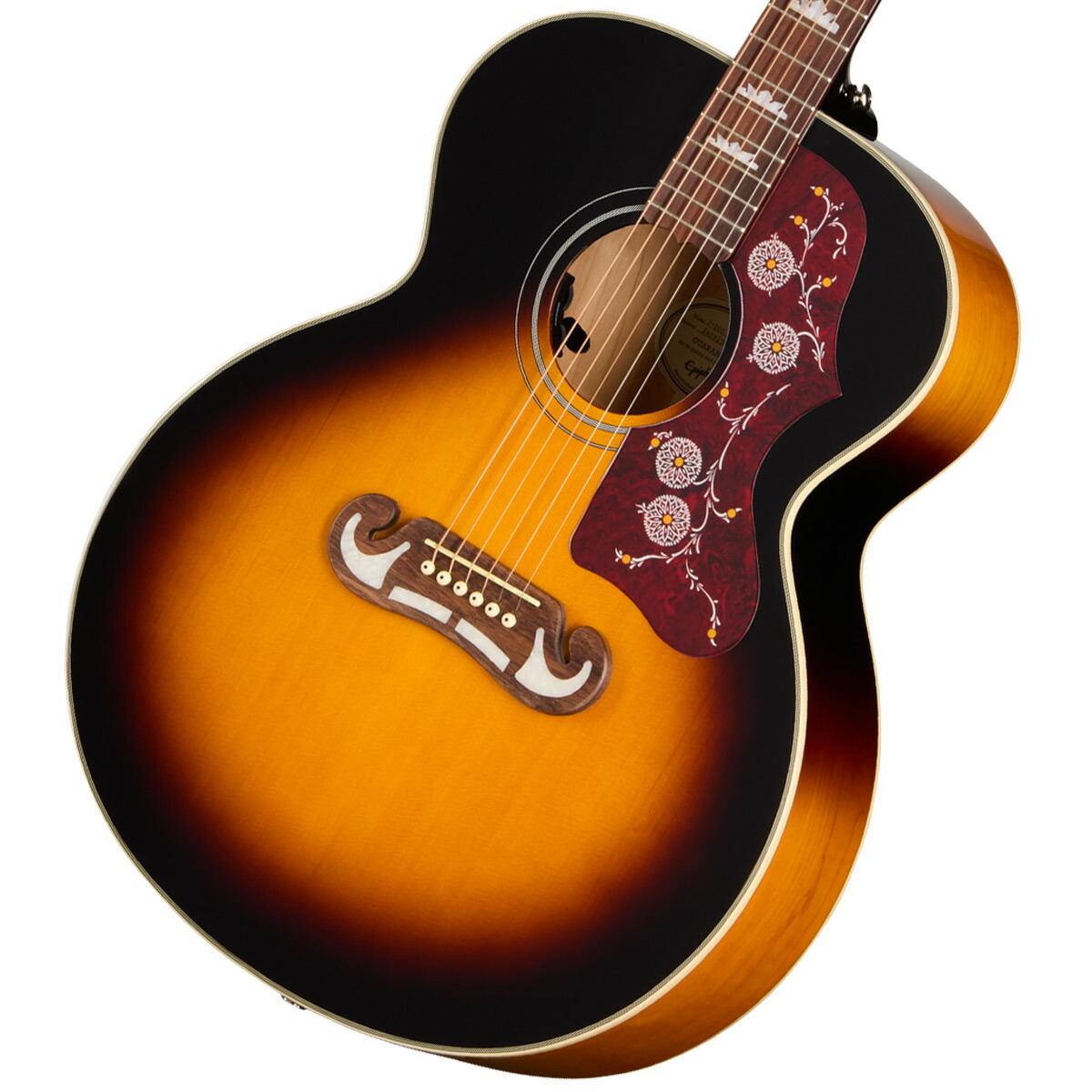 楽天市場】Epiphone J-200 EC Studio Vintage Sunburst 新品