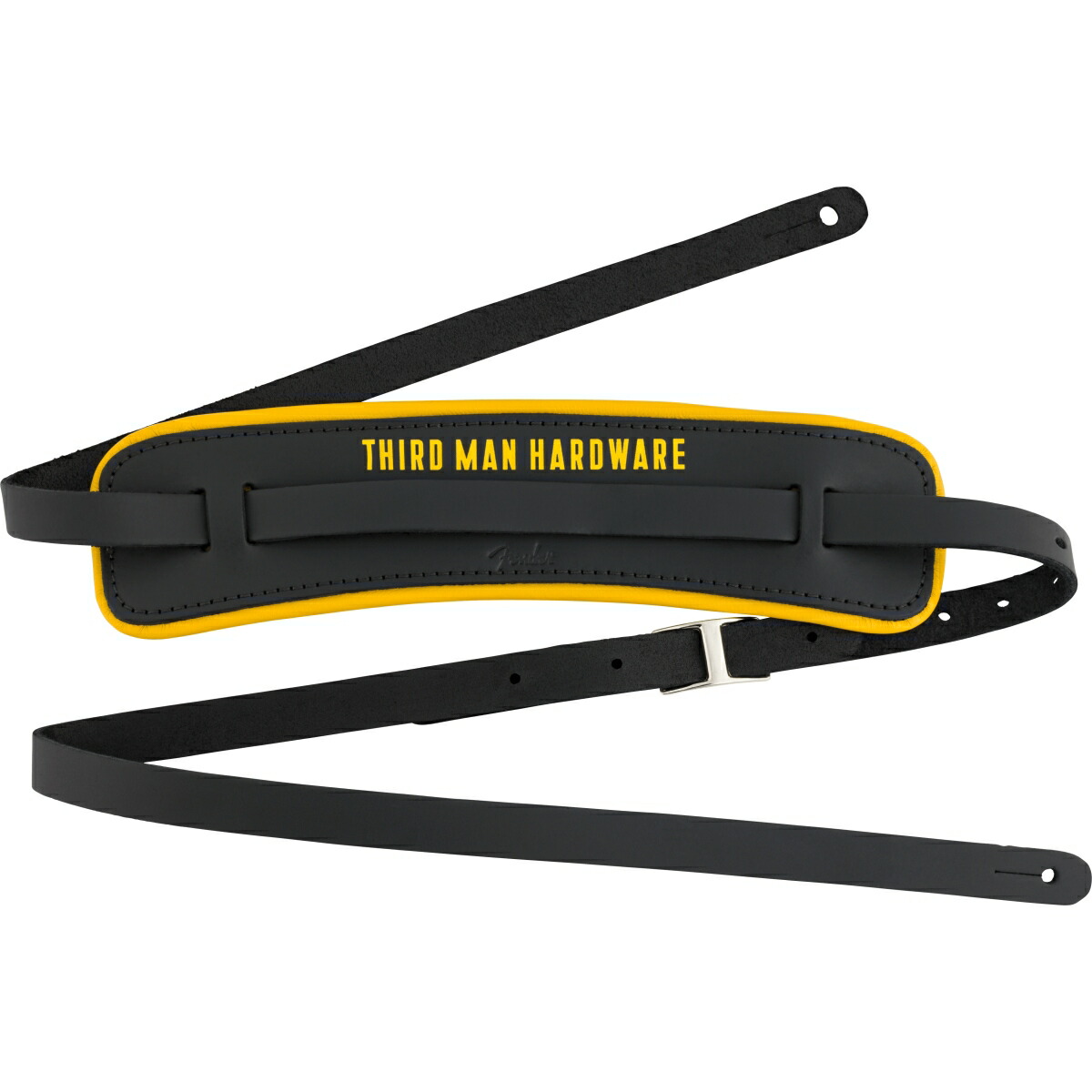 Fender / Fender × Third Man Hardware Leather Strap Black/Yellow [ギターベース用ストラップ] フェンダー【YRK】 6,336円