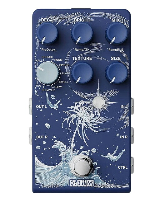 Klowra クロウラ / Limbo Reverb リンボーリバーブ KBS-01 ステレオリバーブ ギターエフェクター【国内正規品】