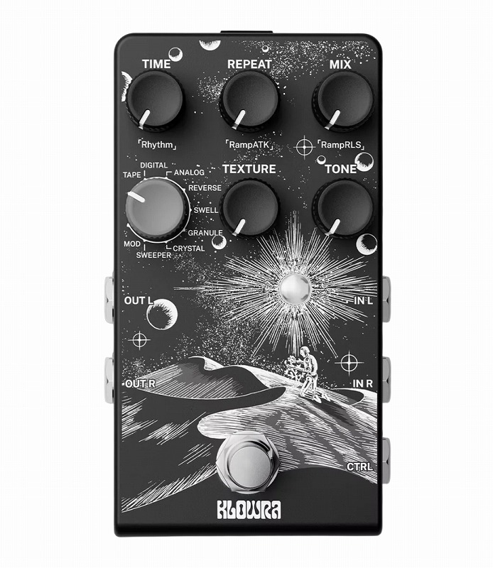 Klowra クロウラ / Everlast Delay エバーラスト・ディレイ KBS-02 ステレオディレイ ギターエフェクター【国内正規品】
