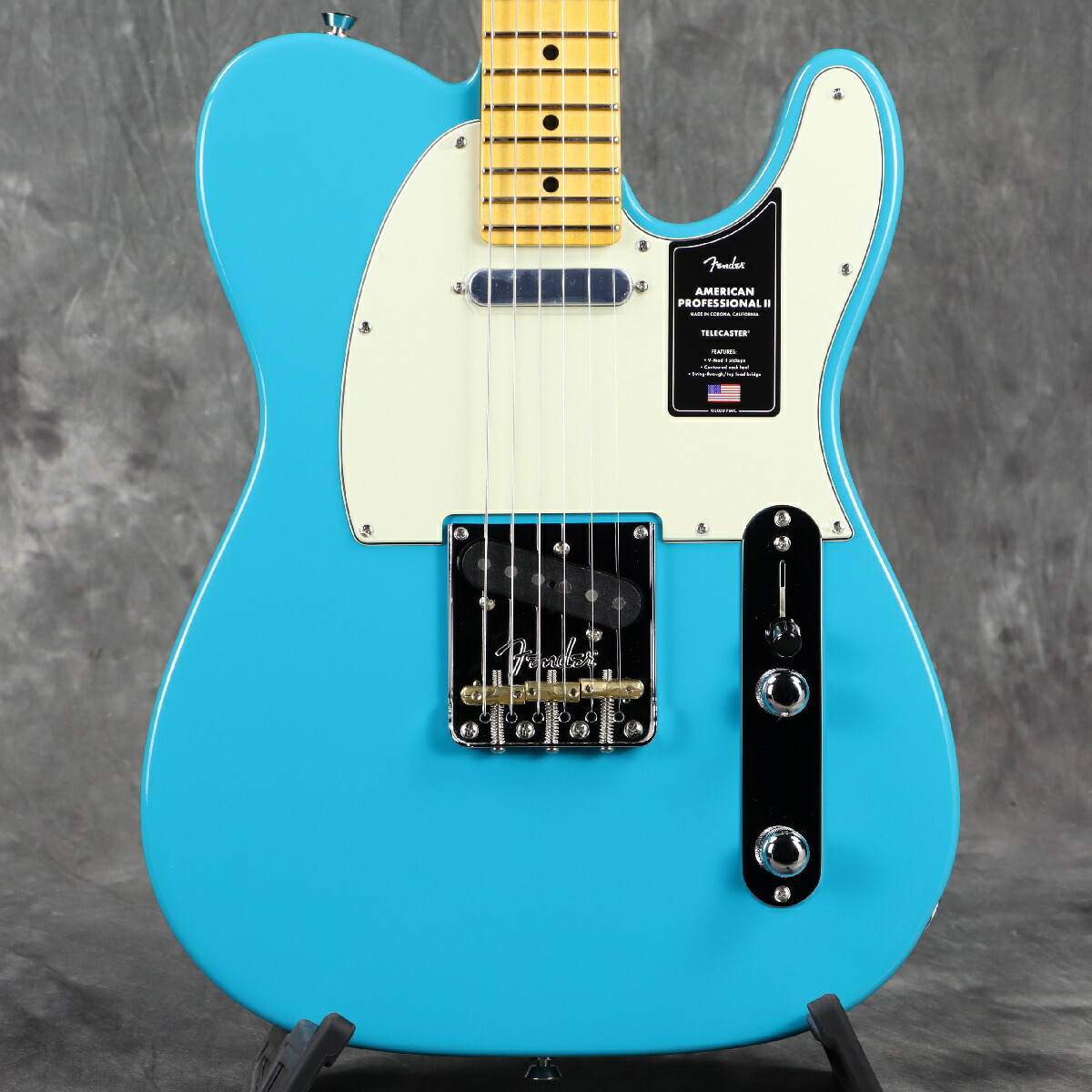 Fender/ American Professional II Telecaster Maple Fingerboard Miami Blue フェンダー エレキギター【3.62kg】[S/N US25066208]《FENDER最新ストロボチューナープレゼント!》【YRK】