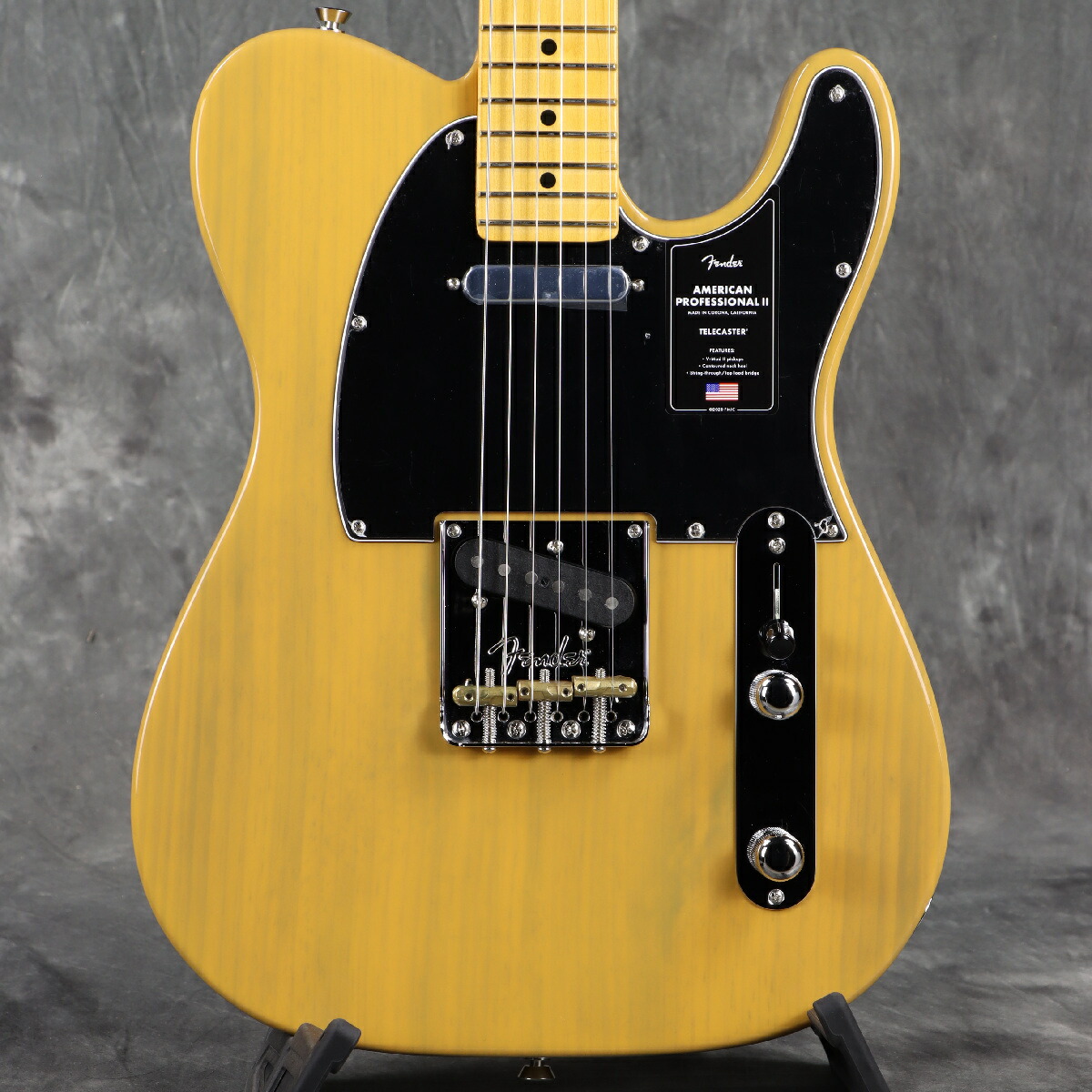 Fender/ American Professional II Telecaster Maple Fingerboard Butterscotch Blonde フェンダー【3.11kg】[S/N US25067544]《FENDER最新ストロボチューナープレゼント!》【YRK】