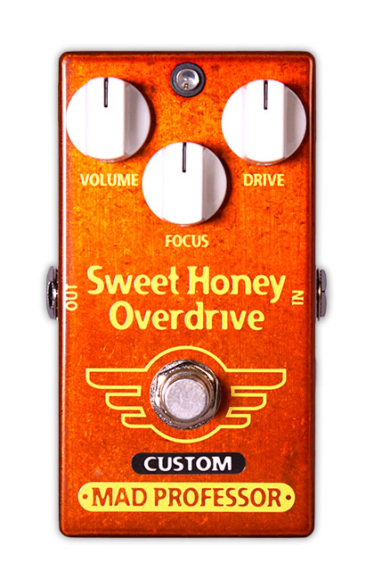 [ローエンドを引き上げたCUSTOMシリーズ] Mad Professor / CUSTOMシリーズ Sweet Honey Overdrive CUSTOM Fat Bee mod オーバードライブ マッドプロフェッサー【国内正規品】｜イシバシ楽器　ＷＥＢ　ＳＨＯＰ