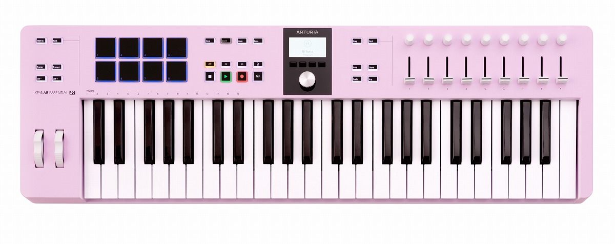 Arturia アートリア / KeyLab Essential 49 mk3 Rose Quartz (RQ) ローズ・クオーツ【PNG】