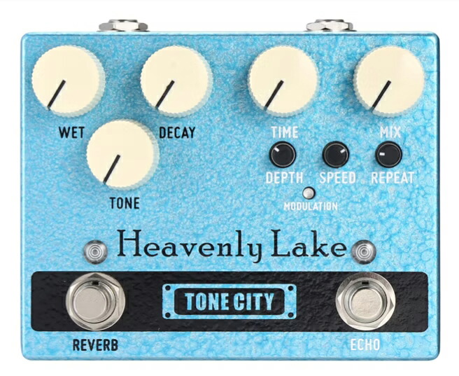 【新製品】 TONE CITY / HEAVENLY LAKE ディレイ＆リバーブ DELUXE PEDALS デラックスペダル 【国内正規品】【PNG】
