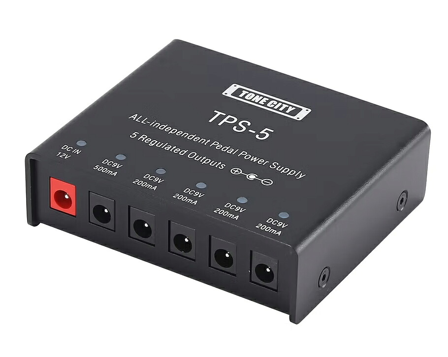 【新製品】 TONE CITY / TPS-5 Power Supply 5アウトプット オールアイソレーテッド パワーサプライ 【国内正規品】【PNG】
