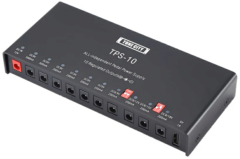 【新製品】 TONE CITY / TPS-10 Power Supply 10アウトプット オールアイソレーテッド パワーサプライ 【国内正規品】【PNG】
