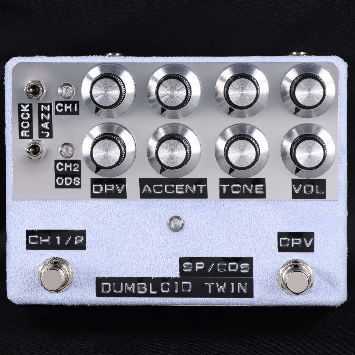 【実物画像/1点限り】 Shins Music / Dumbloid Twin SP/ODS Sky Blue Suede with Jazz/Rock SW シンズミュージック 日本製 Made in Japan［S/N：3623］【PNG】