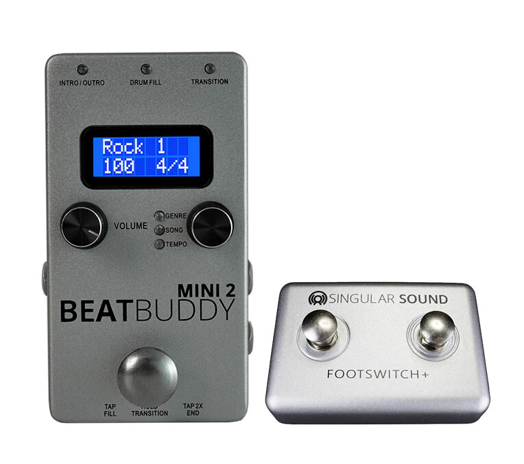 Singular Sound / Beat Buddy MINI 2 ［Footswitch+ 同時購入バンドルセット］ ペダル型ドラムマシン シンギュラー・サウンド 【国内正規品】【PNG】