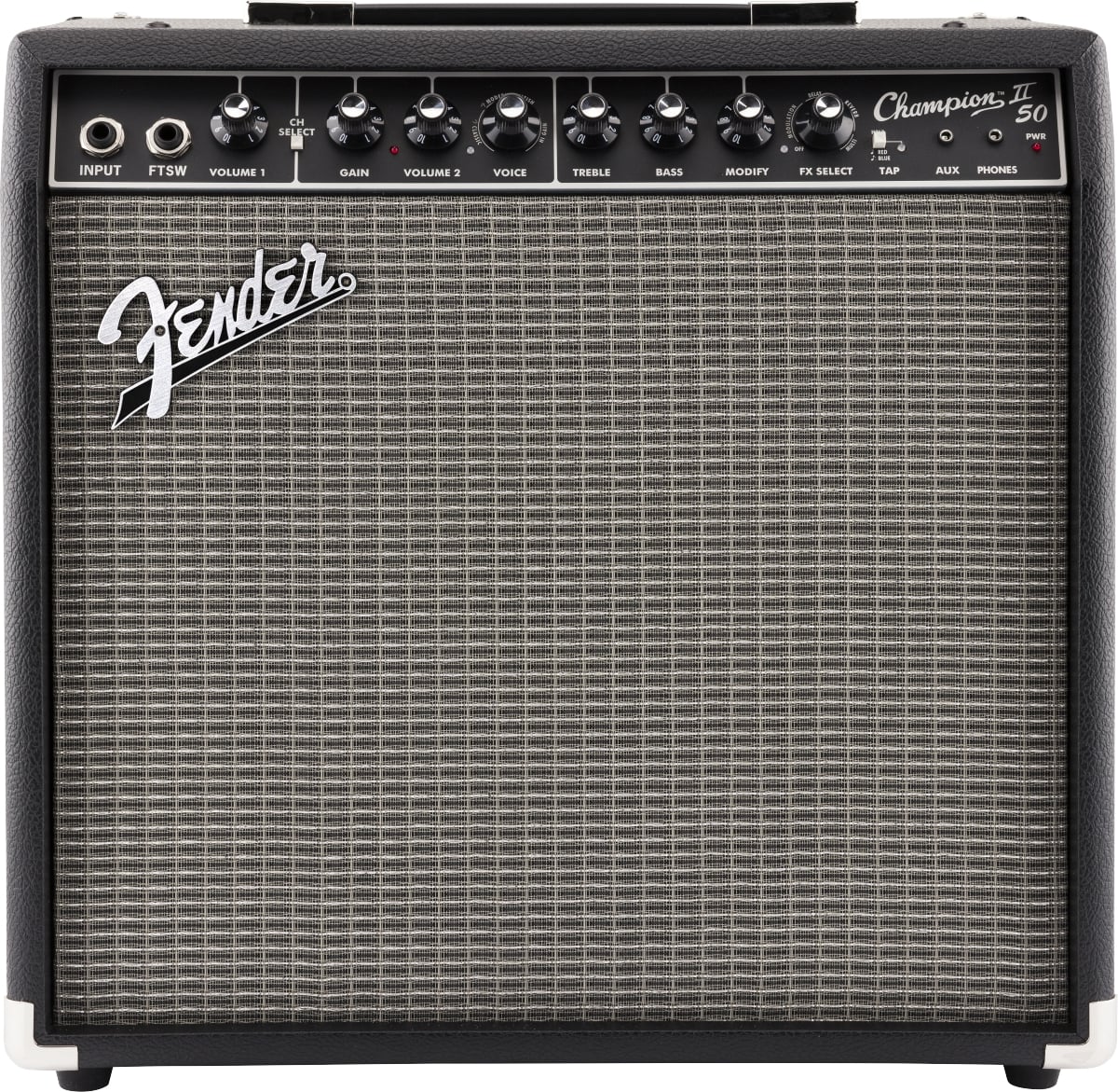 【未展示在庫】[シンプルなコントロール/エフェクター内臓] Fender / Champion II 50 フェンダー 50W ギターコンボアンプ 50ワット｜イシバシ楽器　ＷＥＢ　ＳＨＯＰ