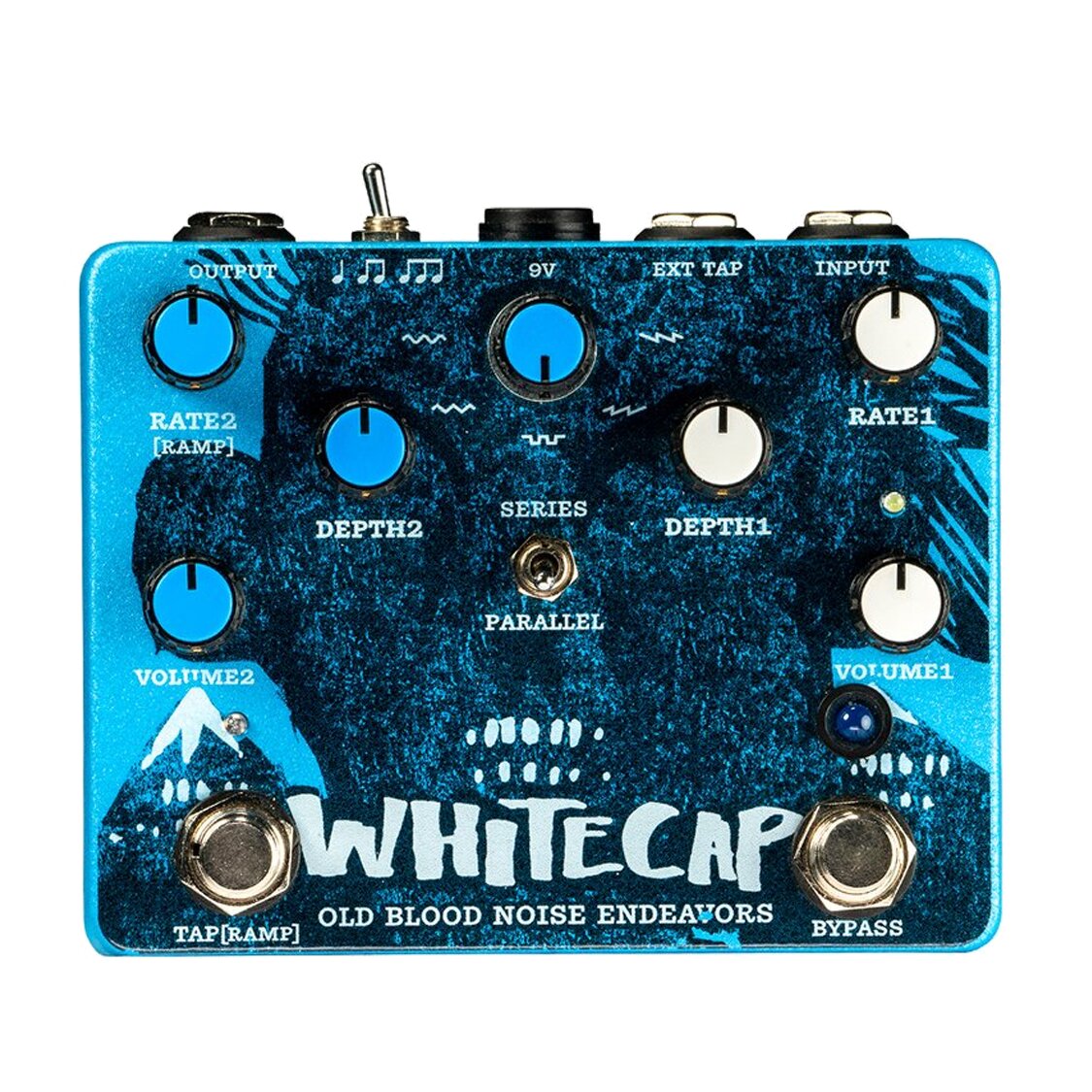 [2ボイス搭載の非対称型トレモロ] Old Blood Noise Endeavors / Whitecap Asynchronous Dual Tremolo デュアルトレモロ オールドブラッドノイズエンデヴァーズ【国内正規品】【PNG】｜イシバシ楽器　ＷＥＢ　ＳＨＯＰ