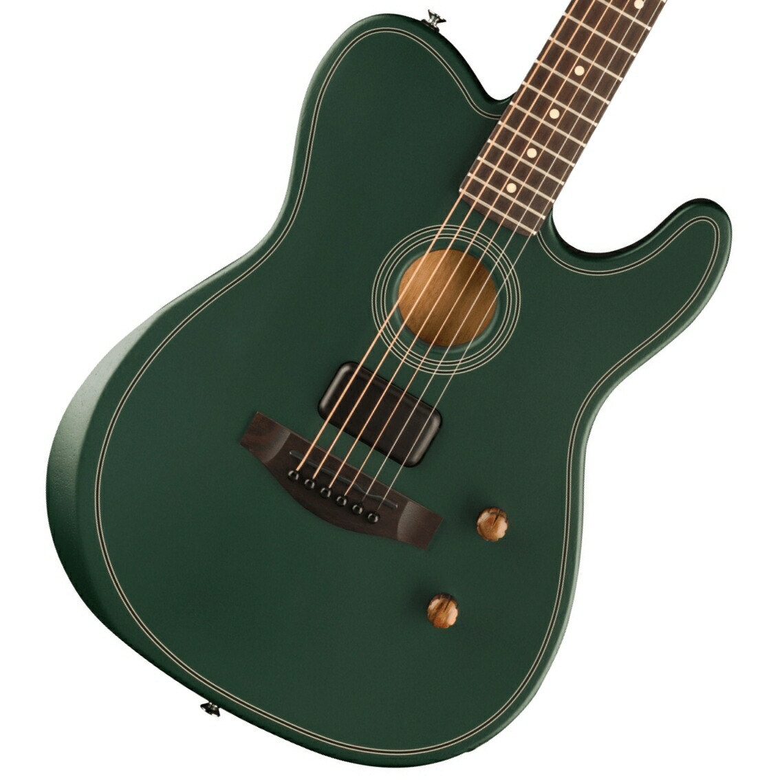 Fender / FSR Acoustasonic Standard Telecaster Britishi Racing Green フェンダー [限定カラーモデル]【YRK】｜イシバシ楽器　ＷＥＢ　ＳＨＯＰ