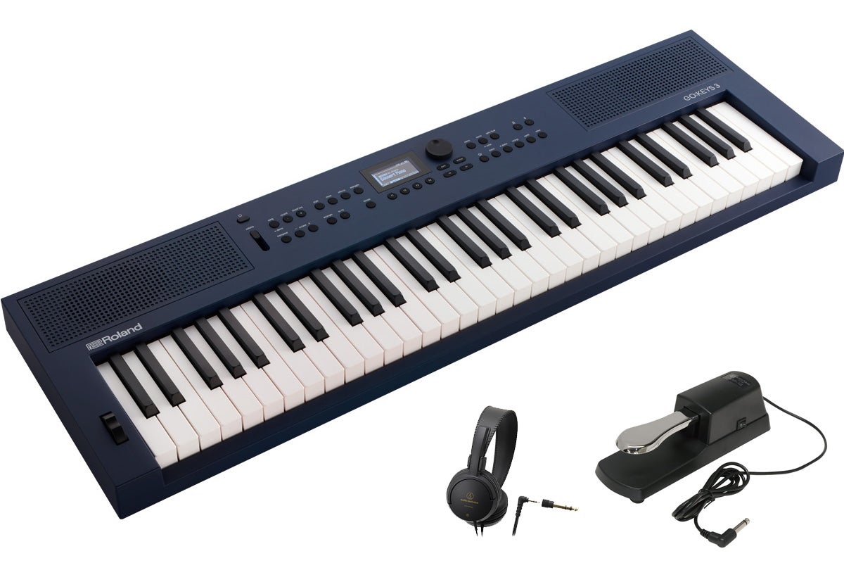 Roland ローランド / GOKEYS3-MU [ペダル＆ヘッドホンセット！] (GO:KEYS 3) ミッドナイトブルー Digital Keyboard【YRK】｜イシバシ楽器　ＷＥＢ　ＳＨＯＰ
