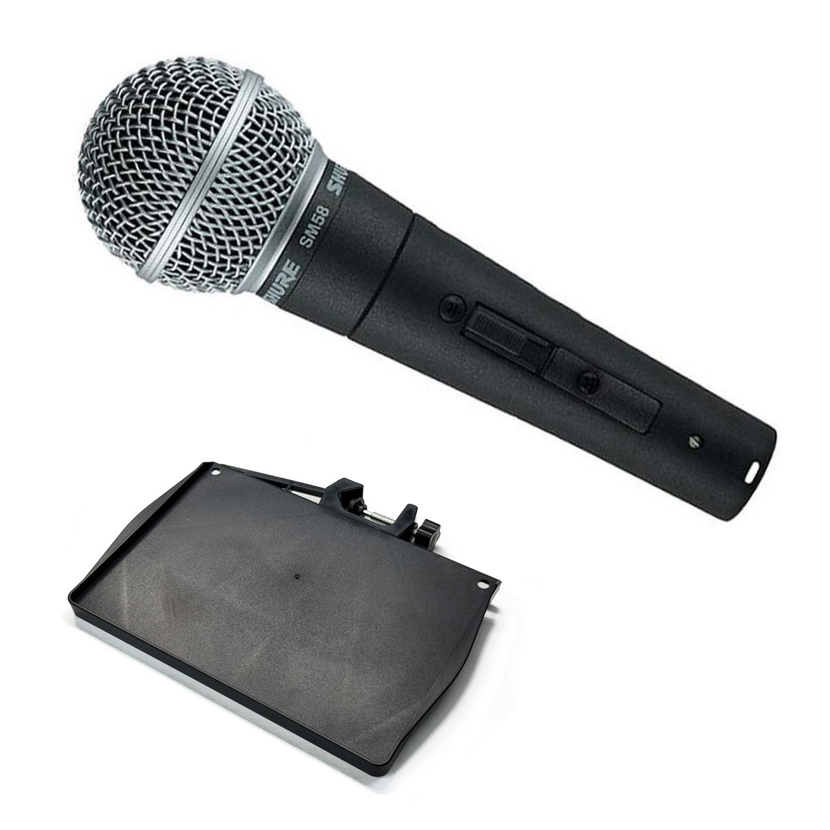 SHURE シュア / SM58SE + 楽ラック(譜面台ラック) セット スイッチ付 ダイナミックマイク【PNG】