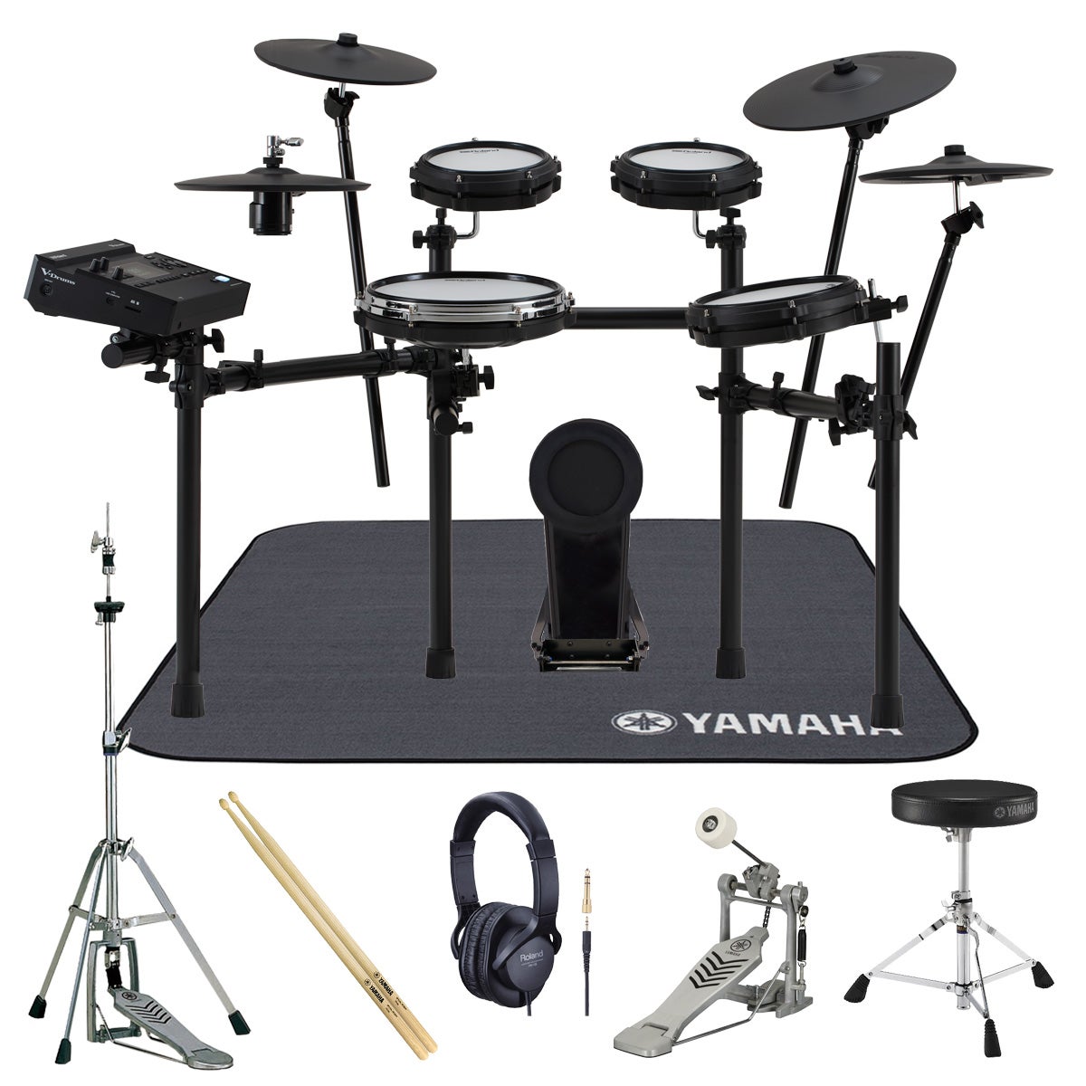 Roland / TD316 ヤマハ・シングルキックペダルとドラムマットを採用したフルセット【PNG】|イシバシ楽器 WEB SHOP