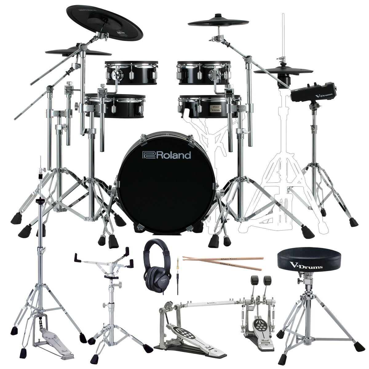 Roland / VAD316 PEARL製ツインペダルを採用したスターターセット【PNG】｜イシバシ楽器　ＷＥＢ　ＳＨＯＰ