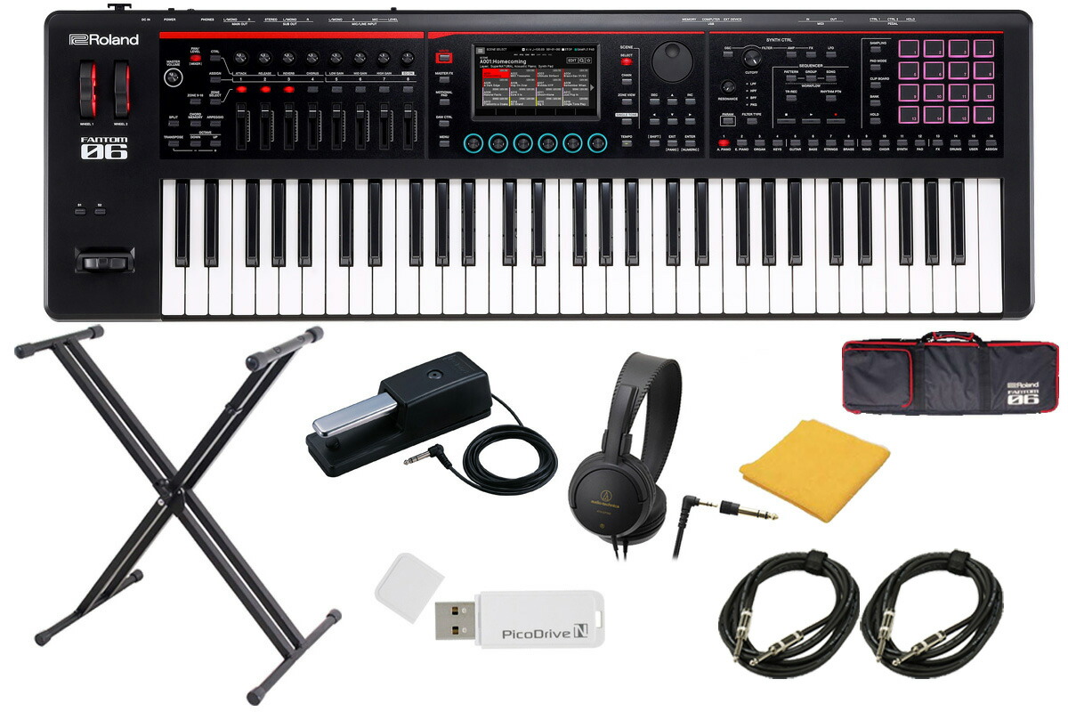 Roland Fantom Xa シンセサイザー 61鍵 キャリーケース付き Amazon | Roland FANTOM-06 61鍵盤 シンセサイザー ソフトケース