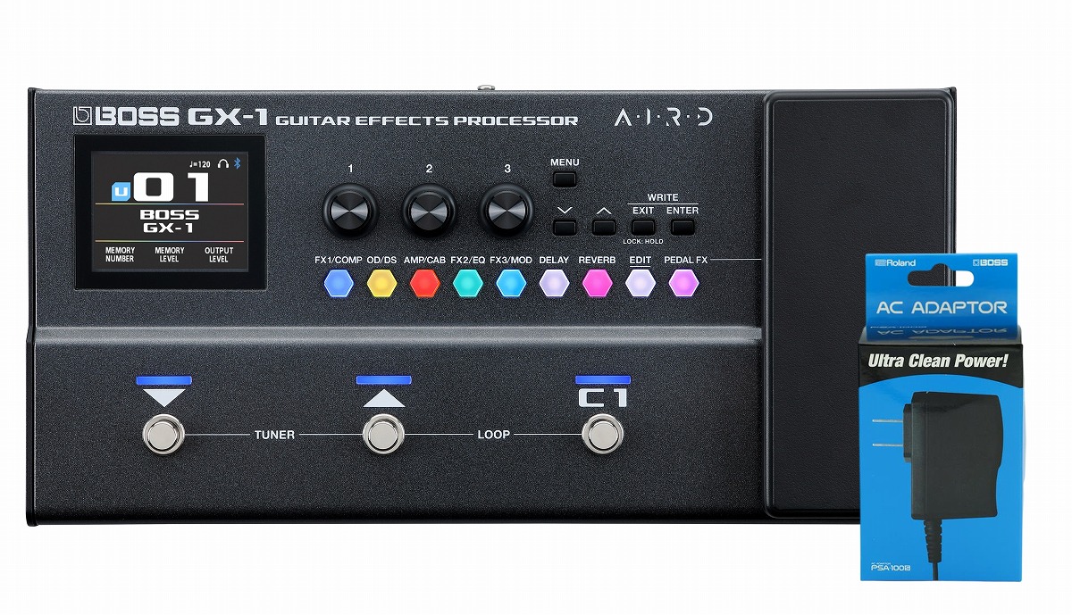 BOSS / GX-1 Guitar Effects Processor [純正アダプター(PSA-100S2) 同時購入セット] マルチエフェクター GX1 ボス 《次回入荷分予約注文/2026年4月下旬-5月上旬入荷予定》【PNG】