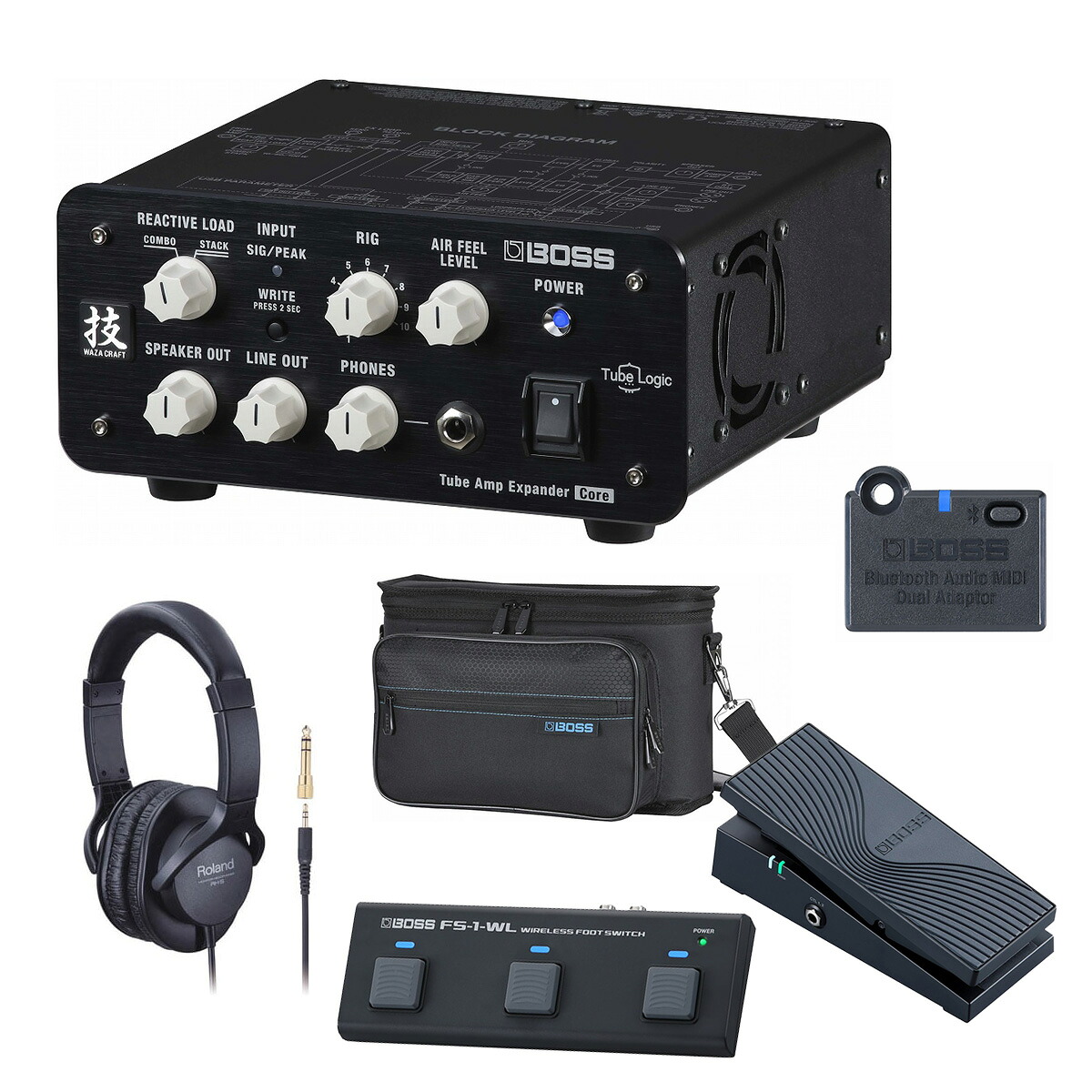 BOSS / WAZA-TAE CORE [自由自在にサウンドメイクワイヤレスセット] FS-1-WL+ EV-1-WL + BT DUAL + VE-22【PTNB】｜イシバシ楽器　ＷＥＢ　ＳＨＯＰ
