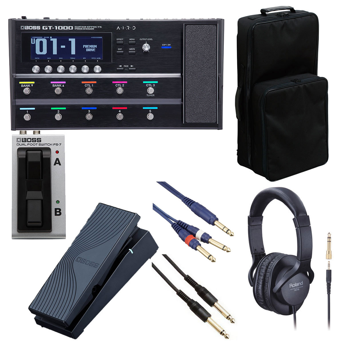 BOSS / GT-1000 [オプションアイテム+リュック式キャリングバッグセット] FS-7 + EV-1-WL【YRK】【PTNB】