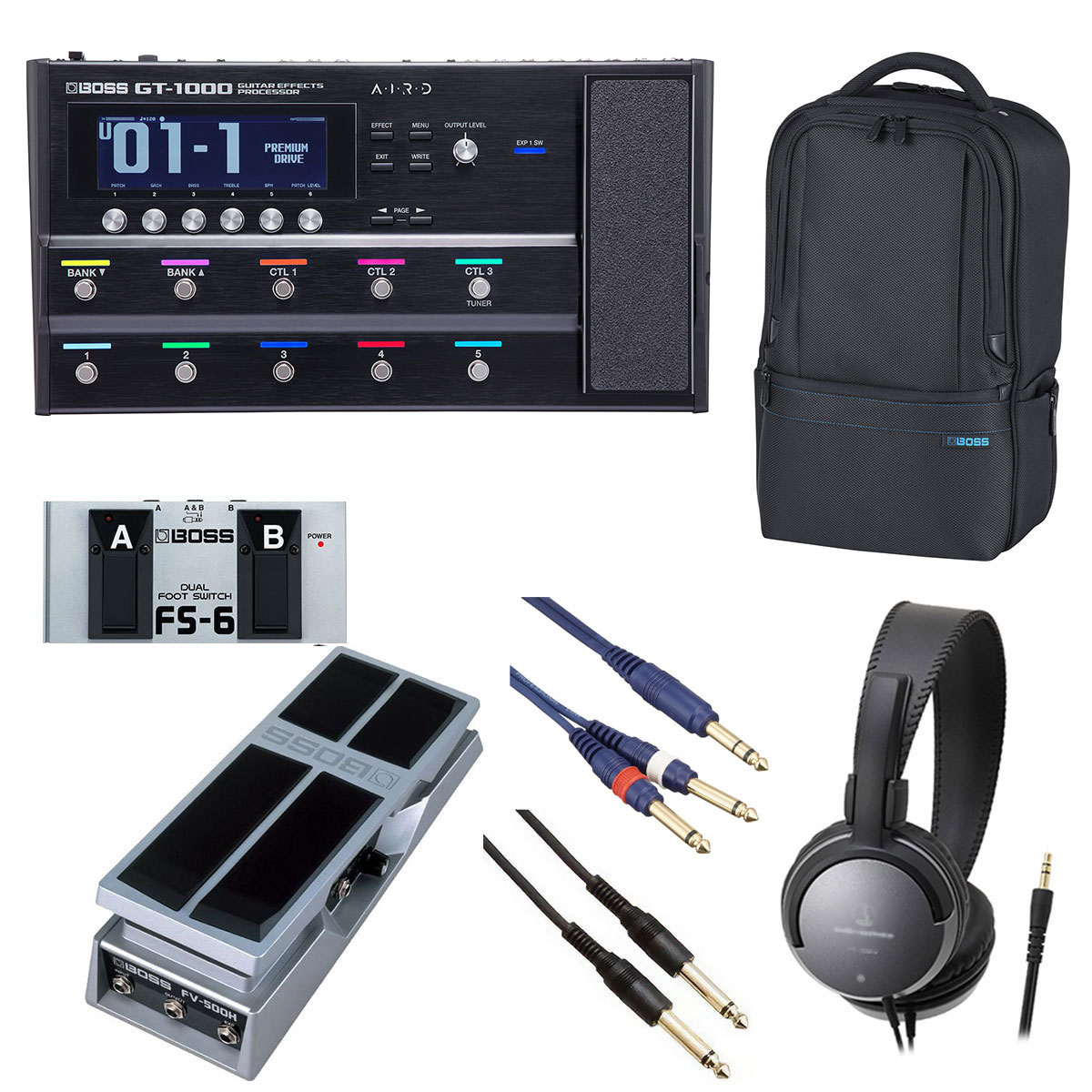 BOSS / GT-1000 [オプションアイテム+BOSS製ユーティリティギグバッグ] FS-6 + FV-500H【YRK】【PTNB】｜イシバシ楽器　ＷＥＢ　ＳＨＯＰ