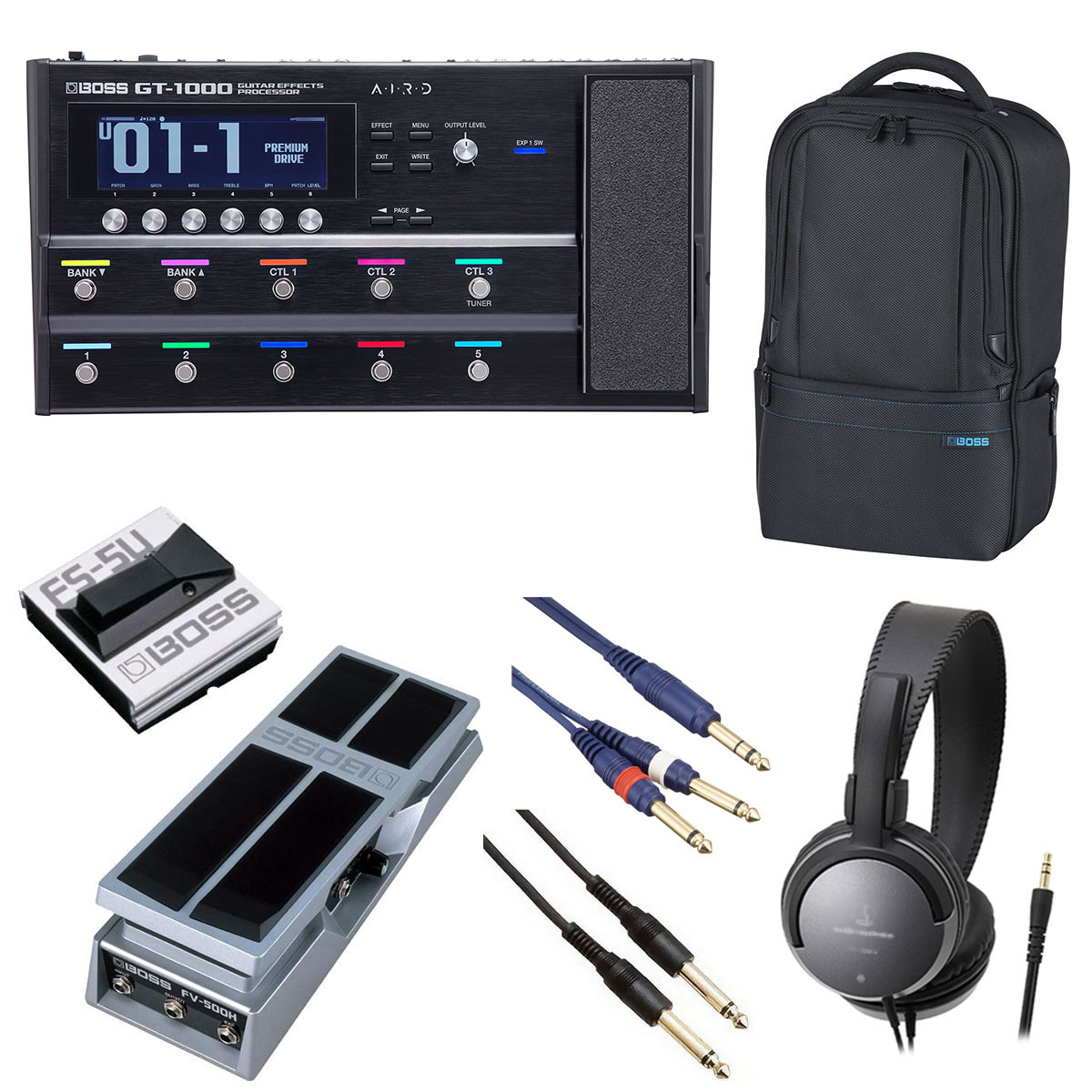 BOSS / GT-1000 [オプションアイテム+BOSS製ユーティリティギグバッグ] FS-5U + FV-500H【YRK】【PTNB】｜イシバシ楽器　ＷＥＢ　ＳＨＯＰ