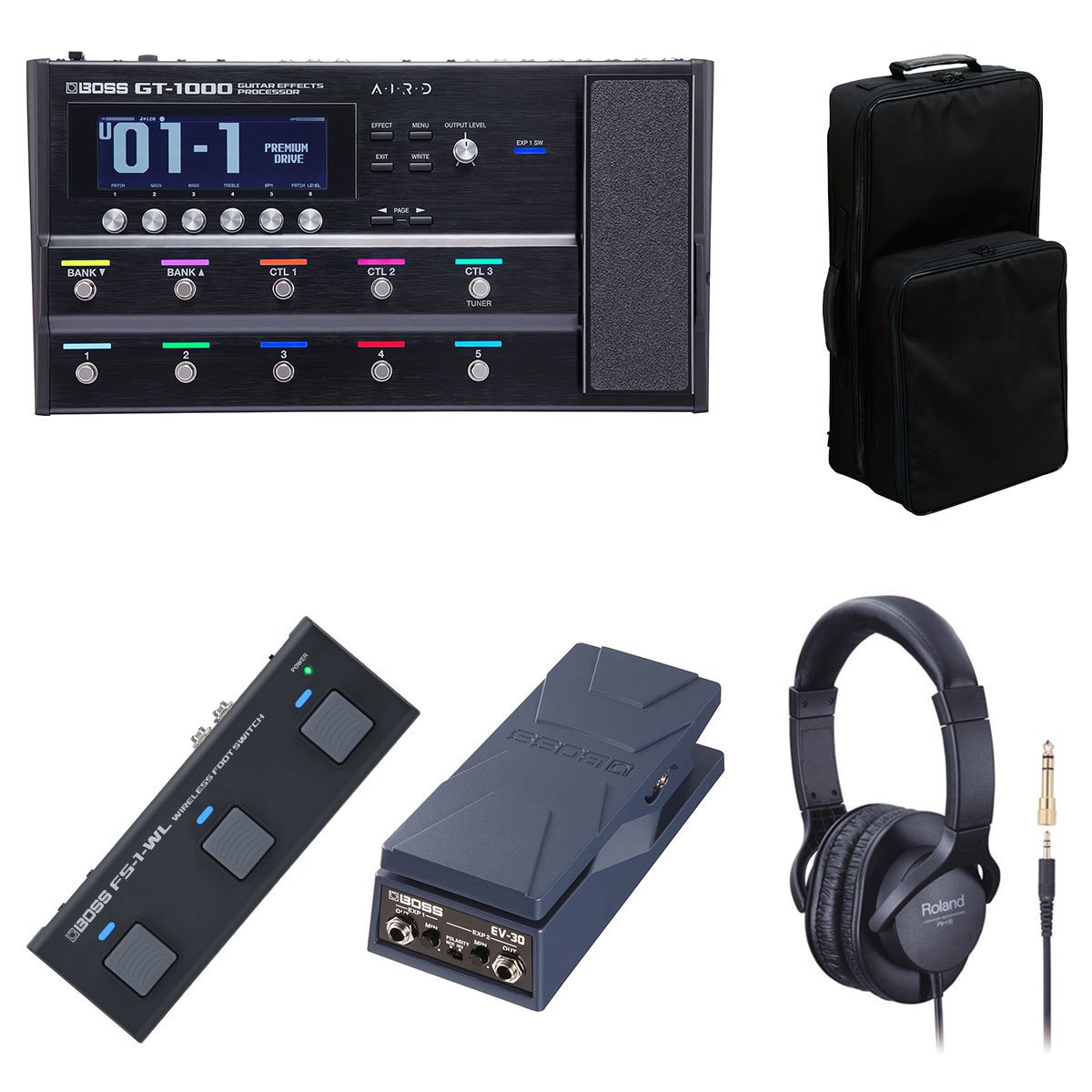 BOSS / GT-1000 [オプションアイテム+リュック式キャリングバッグセット] FS-1-WL + EV-1-WL【YRK】【PTNB】｜イシバシ楽器　ＷＥＢ　ＳＨＯＰ