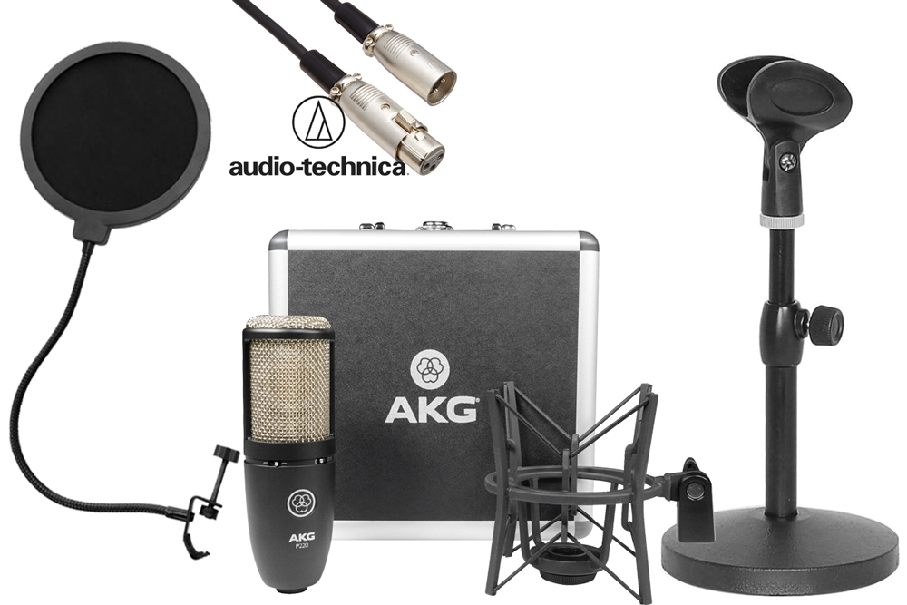 アーカーゲー AKG C214 コンデンサーマイク ブームマイクスタンド