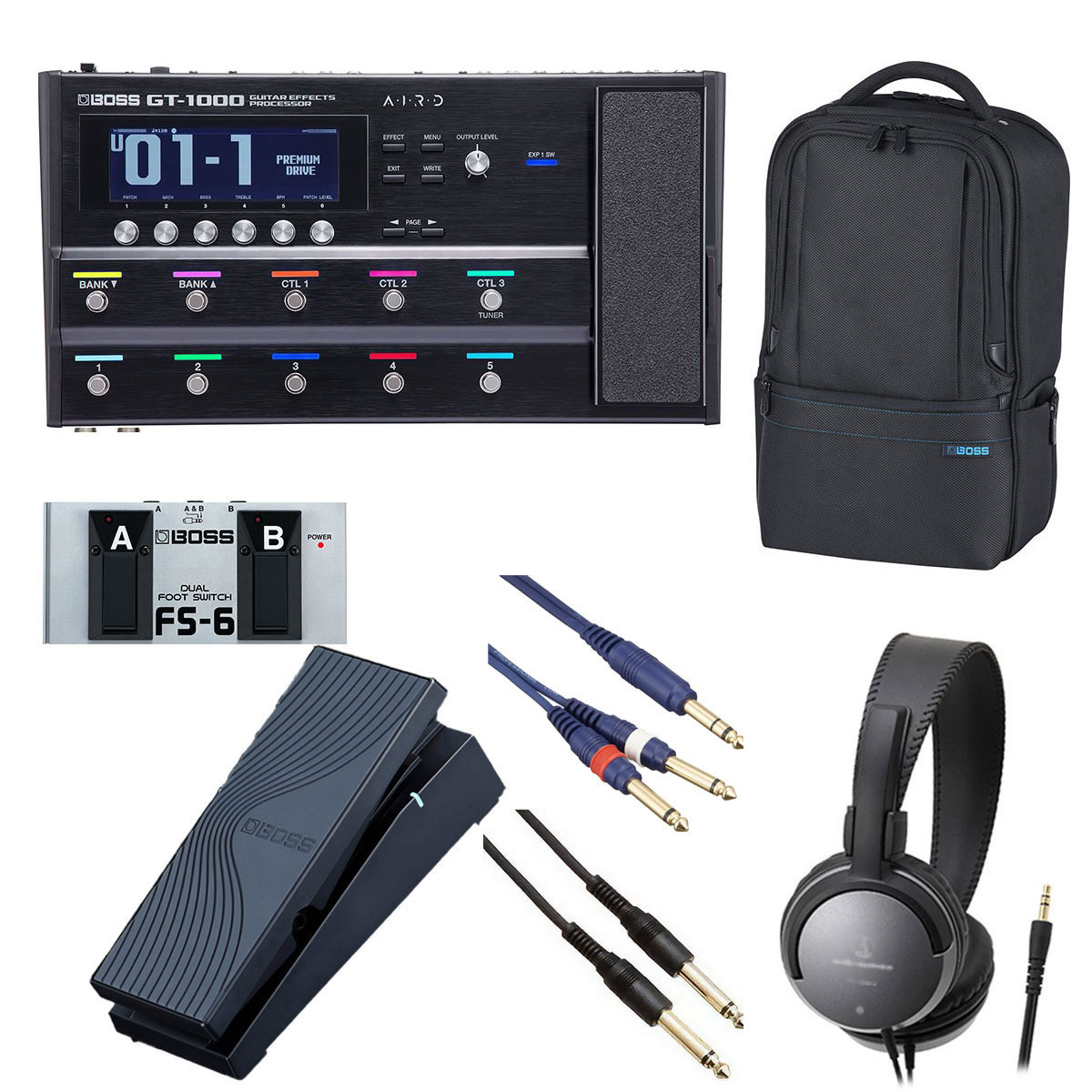 BOSS / GT-1000 [オプションアイテム+BOSS製ユーティリティギグバッグ] FS-6 + EV-1-WL【YRK】【PTNB】｜イシバシ楽器　ＷＥＢ　ＳＨＯＰ