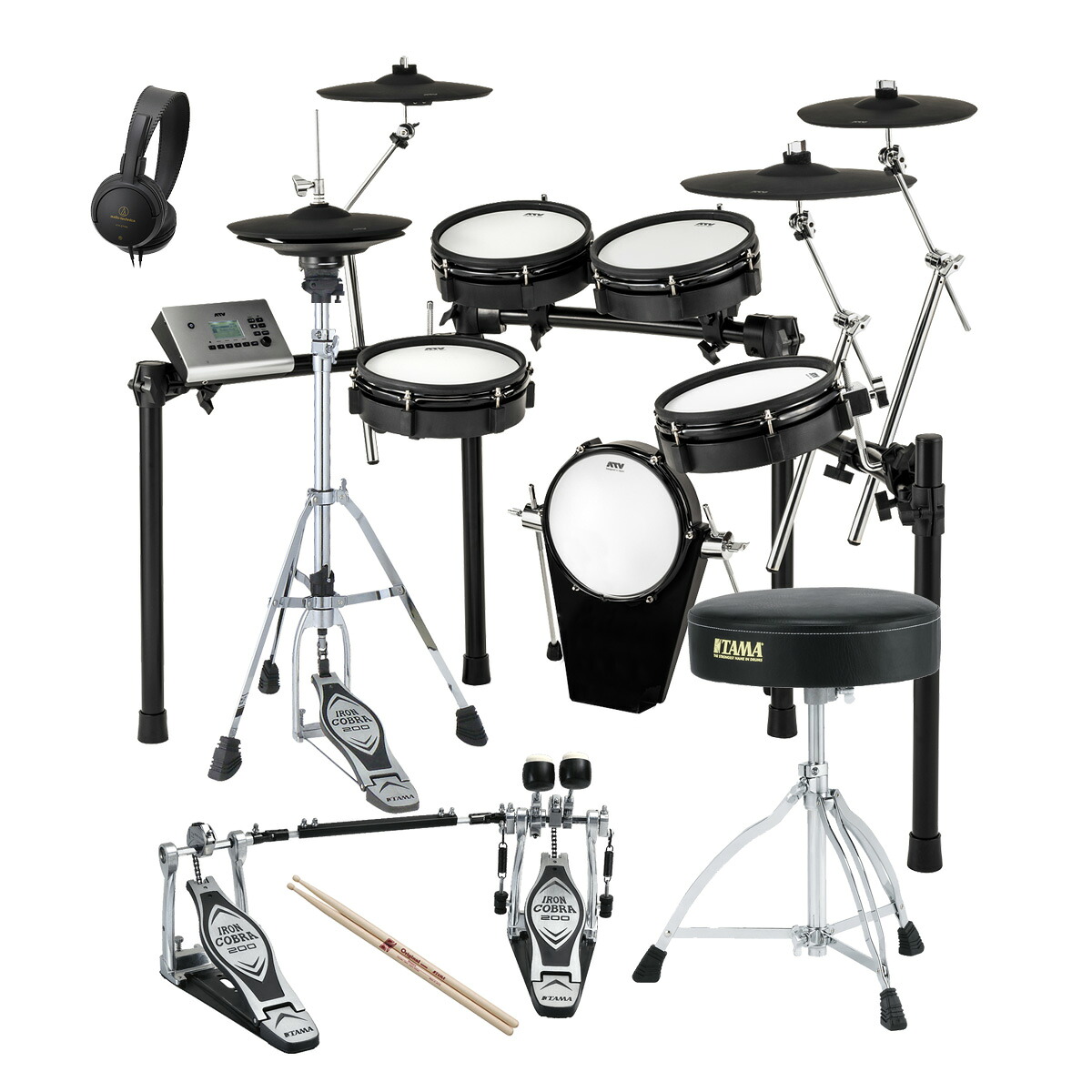 ATV / EXS-3CY 3シンバル TAMAツインペダル・スターターパック【お取り寄せ商品】|イシバシ楽器 WEB SHOP