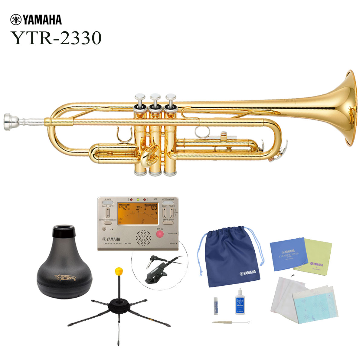 YAMAHA / YTR-2330 ヤマハ スタンダード トランペット ラッカー仕上《厳選アクセサリーセット》《出荷前検品》【5年保証】【安心アフターサポート対象】【YRK】｜イシバシ楽器　ＷＥＢ　ＳＨＯＰ