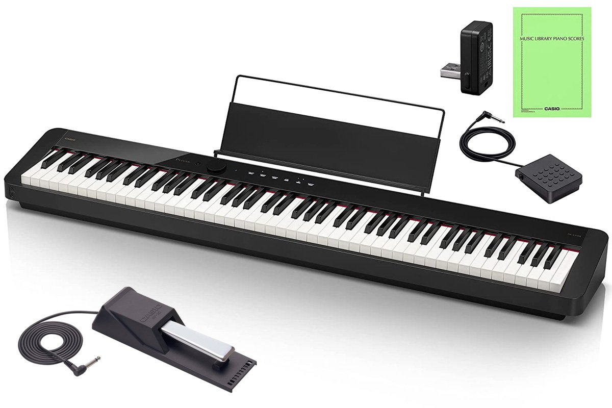 楽天市場】カシオ(CASIO)電子ピアノ Privia PX-S1100BK(ブラック