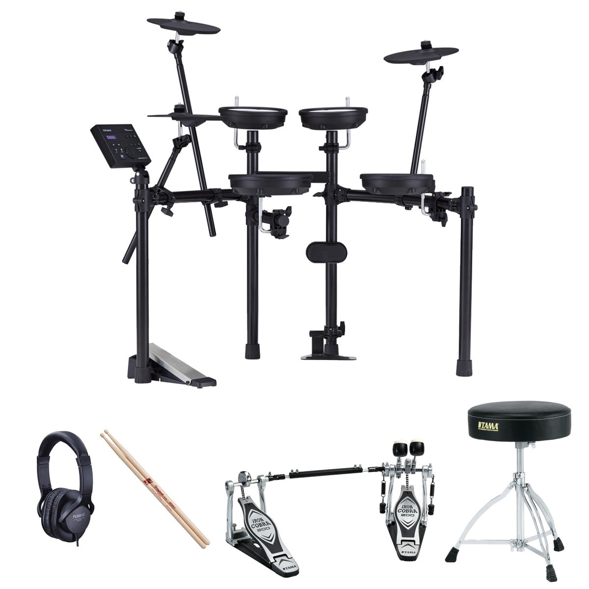 Roland / TD-07DMK TAMAツインペダル・すぐに使えるスターターセットT130【PNG】｜イシバシ楽器　ＷＥＢ　ＳＨＯＰ