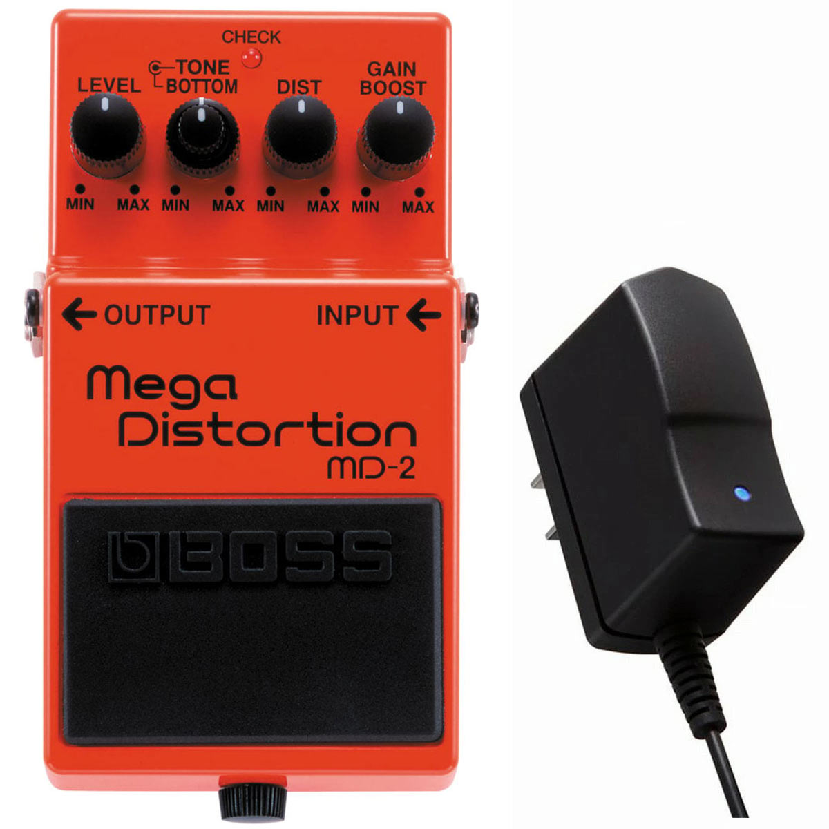 BOSS MD-2 Mega Distortion ディストーション［純正ACアダプター同時購入セット］【PTNB】