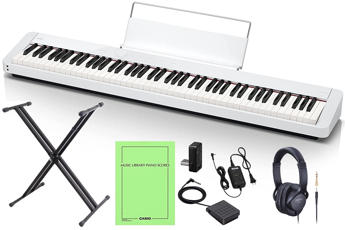 CASIO PX-S1100 WE ヘッドホン/スタンド付き