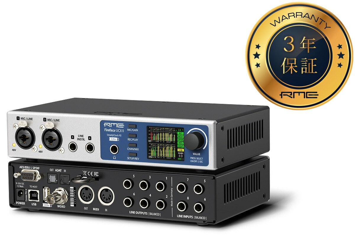 楽天市場】RME FIREFACE UCX II 【ユーザー登録で3年保証】安心