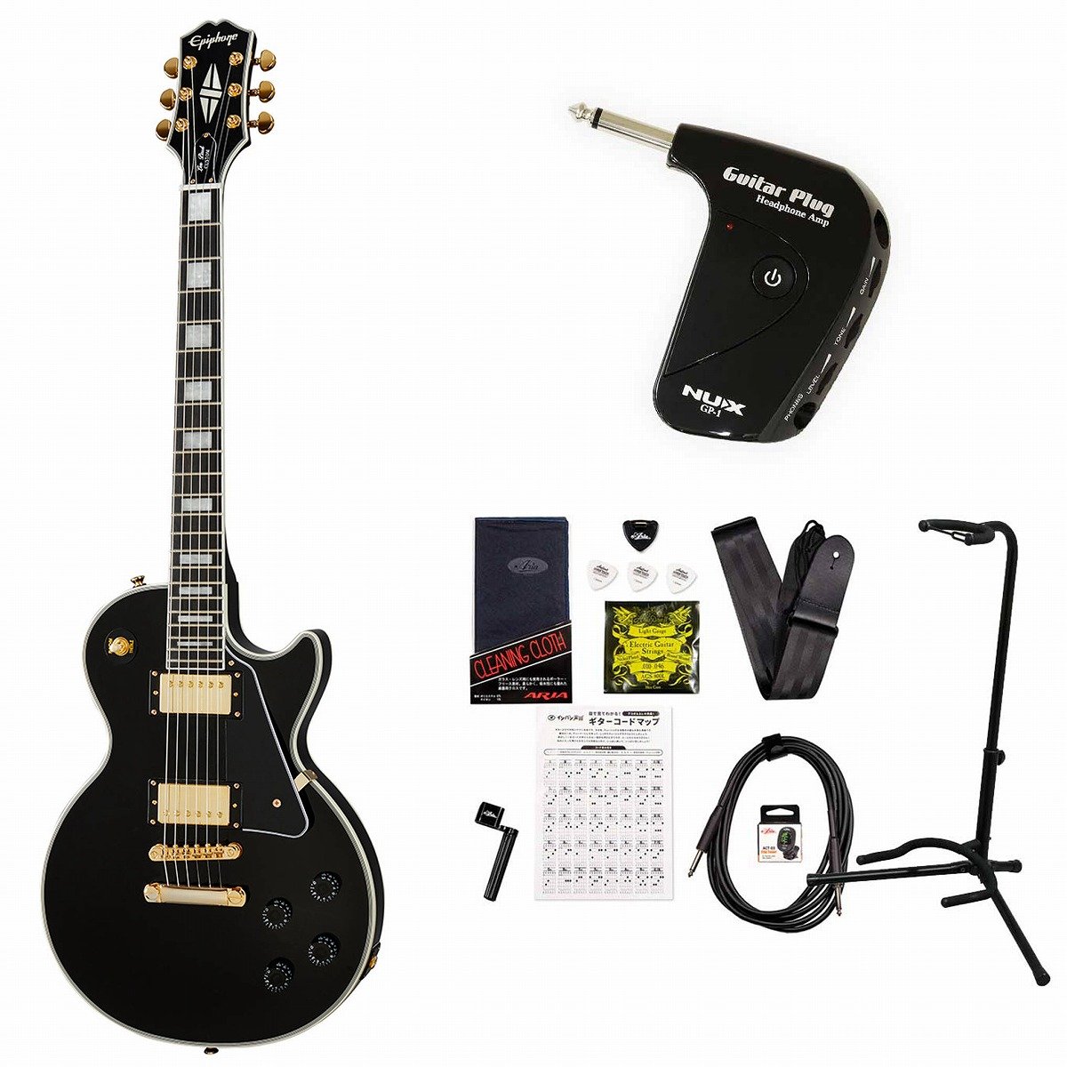楽天市場】Epiphone / Inspired by Gibson Les Paul Custom Ebony 