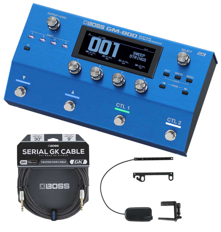 BOSS / GM-800 Guitar Synthesizer + GK-5ピックアップ + BGK-30 GKケーブル ギター シンセ ボス GM800 GK【PTNB】｜イシバシ楽器　ＷＥＢ　ＳＨＯＰ