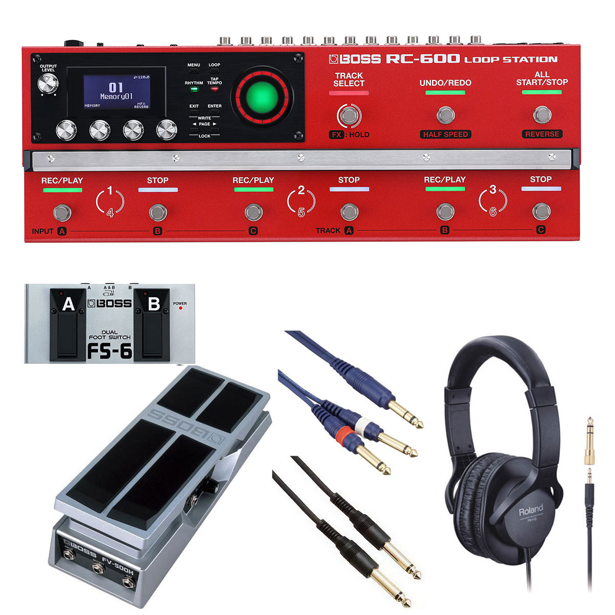 BOSS / RC-600 ルーパー [自由自在にサウンドメイクセット] FS-6 + FV-500H【PTNB】｜イシバシ楽器　ＷＥＢ　ＳＨＯＰ