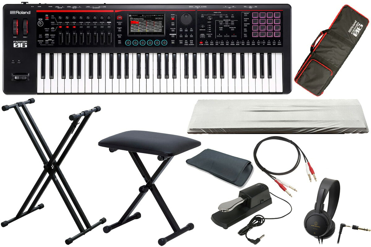 Roland ローランド / FANTOM-06 [X型キーボードスタンド + ベンチ + ケーブル + ダストカバーセット！]【YRK】｜イシバシ楽器　ＷＥＢ　ＳＨＯＰ