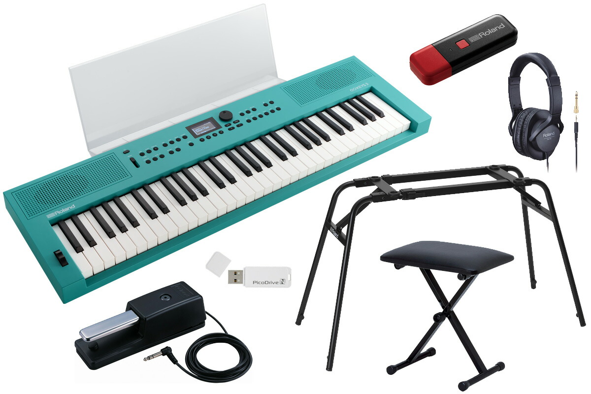Roland ローランド / GOKEYS3-TQ [アクセサリーセット] (GO:KEYS 3) ターコイズ Digital Keyboard【YRK】