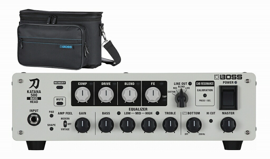 BOSS / KATANA-500 Bass Head + CB-VE22キャリーバッグ ベース用 500W アンプヘッド ボス KTN500B HD BASS AMPLIFIER【YRK】|イシバシ楽器 WEB SHOP