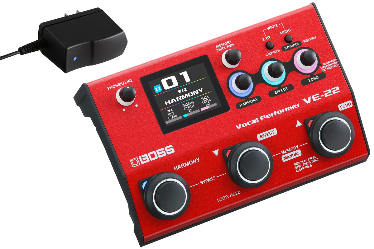 BOSS ボス / VE-22 [純正ACアダプター PSA-100S2 セット！] Vocal Performer【PNG】