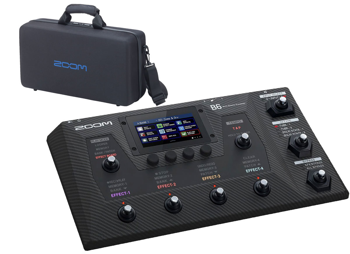 ZOOM B6 ベースマルチエフェクター ZOOM B6 ベースマルチプロセッサー レビュー | 低音倶楽部