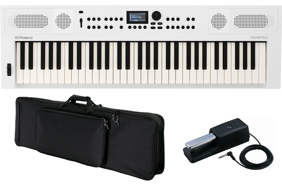 楽天市場】Roland GO KEYS5 WH 白 + キーボードケースセット