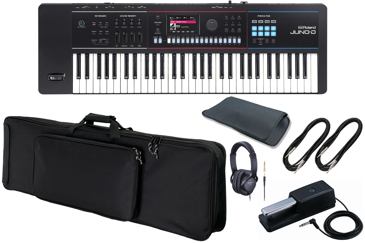 Roland JUNO-Di シンセサイザー 61鍵 ペダル付き ローランド Roland/JUNO-D8[ペダル＆キーボードスタンドセット